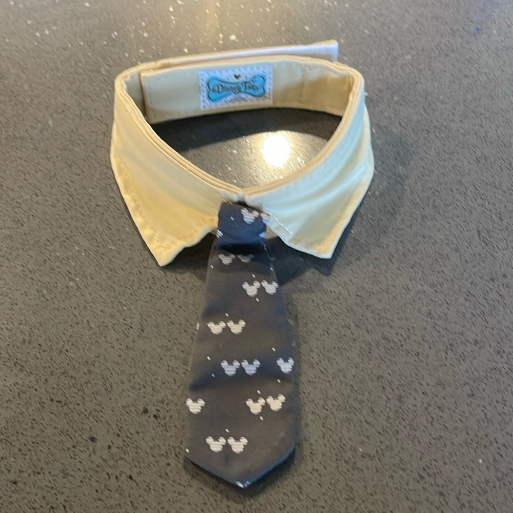 Disney Pet Collar * Gray Mickey Tie * NWOT